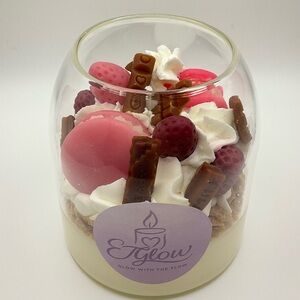 🍓 Handmade Dessert Style 100% Soy Wax Scented Candle 🍫